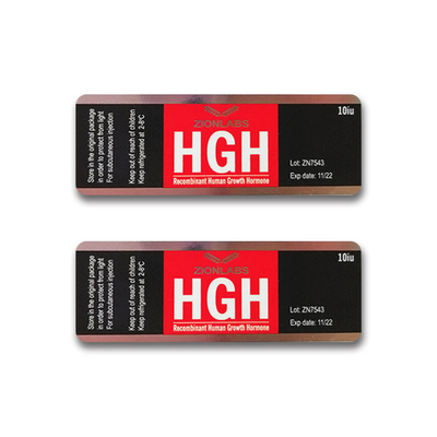 HG Hormon Hologram 10ml flakon Cam Flakon Etiketleri