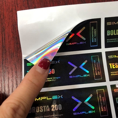 Flakon Şişesi için Holografik 10ml Flakon Etiketleri 60x30mm