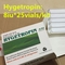 Hyge tropin 200iu HG (Somatropin HG) 25Valilerin etiketleri ve kutuları
