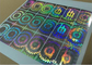 3D Yuvarlak Hologram Çıkartmalar / Koşu Numaraları ile Sahte Etiket