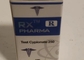 Rx Pharma Laser 10ml Flakon Etiketleri ve Parlak Yüzeyli Kutular