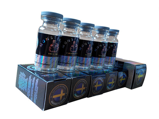 Laboratuvar İlaç şişesi 10ml Hologram Etiketleri ve Kutuları Özelleştirilmiş