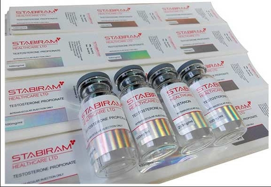 Güçlü Yapışkan Vinyl 10 ml Tri-Tren 150 mg İlaçlar için Şişe Etiketleri 10 ml Cam