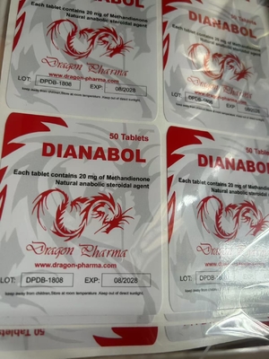 Pvc su geçirmez olan Dragon Pharma için Dianabol Oral Etiketler