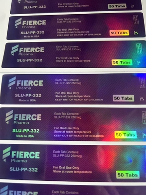 SARMler RAD-140 Tabletler Oral 50mg Plastik Şişeler Etiketler, UV Baskı Özel Şişe Etiketleri