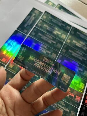 Rekonstitüsiyon Çözüm ilaç cam şişe etiketleri 10 ml Şişe etiketleri