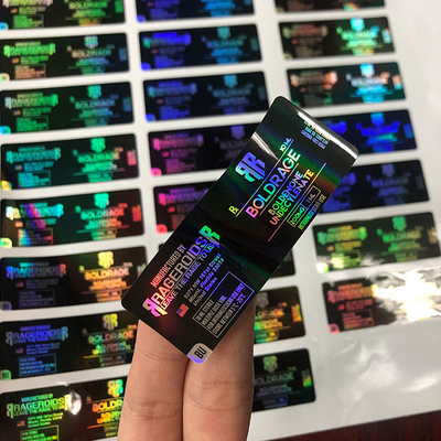 PMS Renkli Hologram Lazer Cam flakon Flakon Etiketleri