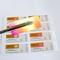 Hologram Lazer PET Flakon Etiketleri 10ml Cam İçin Özel Tasarım
