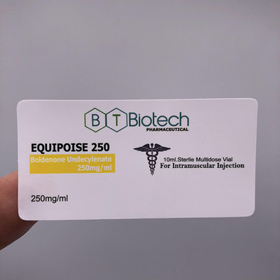 Biyotek Marka Erkek Sağlık Ürünleri İçin Güçlü Yapışkan Vinil 10ml Şişe Etiketleri