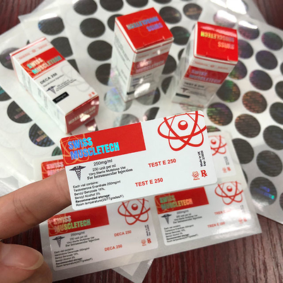 Sustannon 250 Profesyonel Plastik 10ml Şişe Etiketi 10ml Şişe Etiketleri Farmasötik Paket için