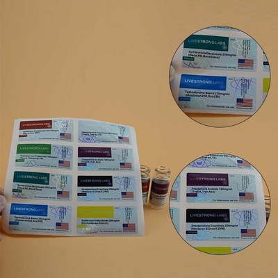 NANO LAB PHARMA Küçük şişe etiketleri 10ml şişe etiketleri için cam şişe etiketleri özel tasarım