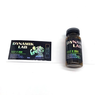 Test 250 Şişe Etiketi 10ml Şişe Etiketi Injeksiyon Yağı Camı için Etiket Dikkate Alıcı Baskı