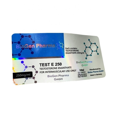 10 ml şişe için özel holografik etiketler