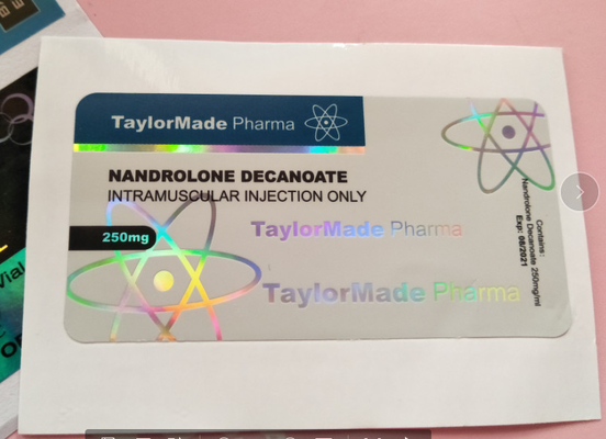 Sahte Anti Lazer Holografik Enjeksiyon Flakon Kullanım Basılı Etiketler 10ml Flakon Etiketleri