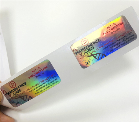 Cyp 250mg Yapışkan Çizik Etiketi Holografik Özel Baskılı Etiket 10ml şişe etiketleri