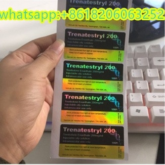 Hologram Lazer etkisi Testos e 250 Enjeksiyon Steroid 10ml Şişe Etiketleri
