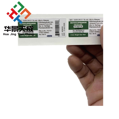 PVC 2ml Peptid Şişesi Semaglutide Etiketleri Bpc 157 Yapışkan Su geçirmez