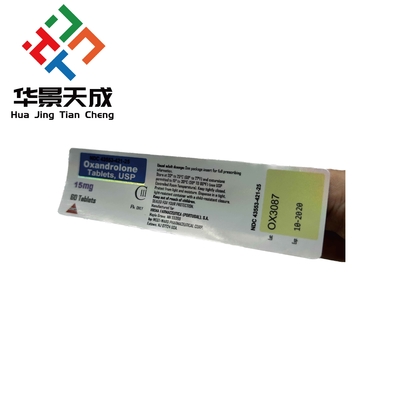 Anavar Oxandrolone Oral Tabletler Etiketler Suya dayanıklı Özel Boyutlu Kağıt Etiketler