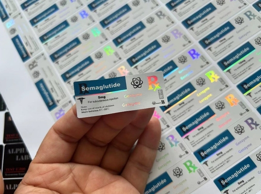 CJC1295 DAC ile Küçük Şişe Lazer Etkisiyle Enjekte edilebilir Yağ Etiketleri