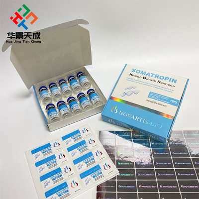 Tirzepatide için güçlü yapışkan vinil 2 ml şişe peptit etiketleri özelleştirilebilir ve dayanıklı