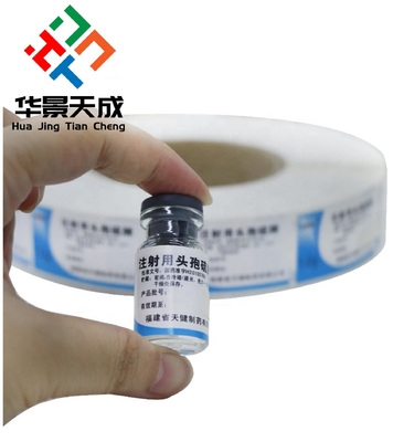 3ml Şişe Su geçirmez Eczacılık Etiketi 10ml Steroid Şişe Etiketleri için bir rulo üzerinde baskı