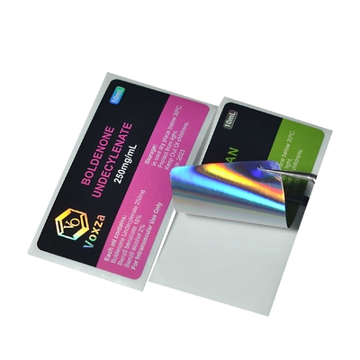 3ml Şişe Su geçirmez Eczacılık Etiketi 10ml Steroid Şişe Etiketleri için bir rulo üzerinde baskı