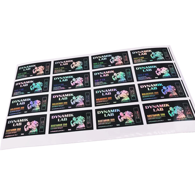 NANO P Güçlü Yapışkan Vinyl 10ml Şişe Etiketleri 10ml Steril Şişe Yazdırma Tıbbi Etiketler
