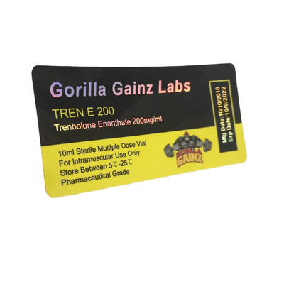 NANO P Güçlü Yapışkan Vinyl 10ml Şişe Etiketleri 10ml Steril Şişe Yazdırma Tıbbi Etiketler