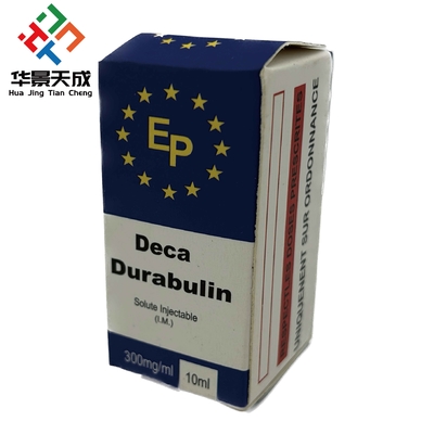 Kişiselleştirilebilir 10 ml şişe Kutuları Kağıt Sterol Decavials Paketleme için Parlak Bitirme