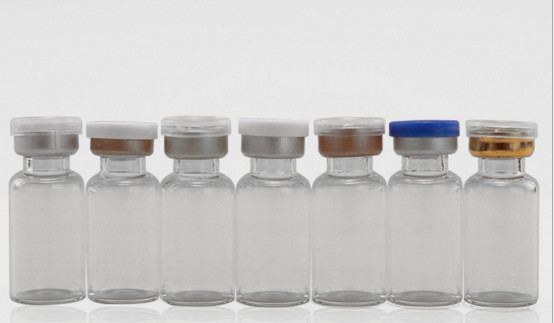 Steroid Enjeksiyon Yağı için Kapak ve Kapaklı Açık Kahverengi 10ml Cam Şişeler