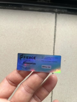 Mounjaro 3ml Peptid Şişesi Etiketleri Lazer Hologram Malzemeleri