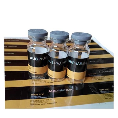 10 ml ilaç şişeleri için özel kare şekilli yapışkan etiket etiketleri