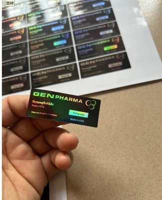 Su geçirmez H GH 200IU Peptid 2ML 3ML Şişe Etiketler Parlak bitirme