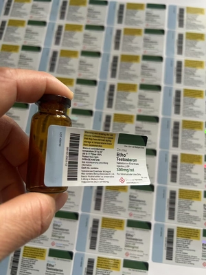 Test E 10ml Şişenin yapışkan etiketleri Özel Marka ile