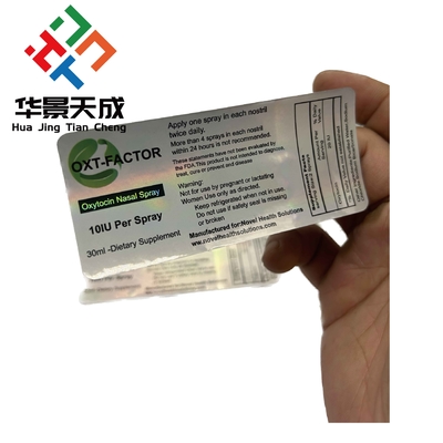 Anavar 5mg Hap Şişe Etiketi Tablet Oral Etiketler Hologram Materyal Baskı Su geçirmez