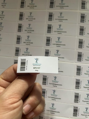 Thymosin Alpha-1 Peptid Yapışkan Flakon Etiketleri 2ml Peptid Kendini Yapışkan Şişe Etiketleri