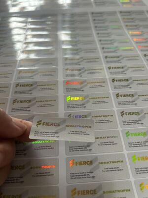 Tirze  Patide 60mg 2ml cam şişe etiketleri PET Hologram Lazer malzemeleri ile