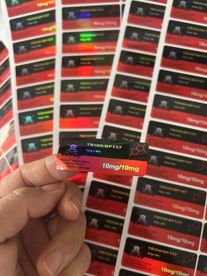 HCG 5000iu 2ml Cam Şişe Etiketleri Su Geçirmez Etiketler KAĞIT/PET/PVC Malzeme ile