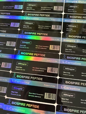L-KARNİTİN 500mg/ml 30ml Flakon Etiketleri Özelleştirilmiş Logo ve Tasarım