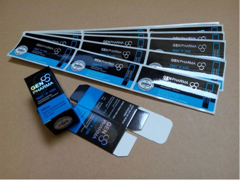 Androl Test 250 PVC Su Geçirmez Etiketler 10ml Cam Flakonlar İçin