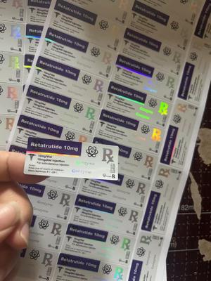 Retatrutide 30mg 2 ml enjeksiyon şişesi etiketleri deri altına enjeksiyon için