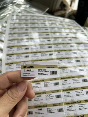 SLU-PP-32 5mg Peptide Vial Labels Pvc Materail  Self Adhesive Labels