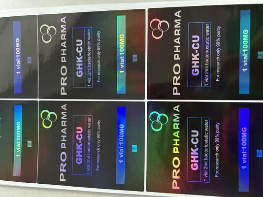 Mots-c 10mg hologramlı lazer PET etiketleri