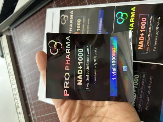 Mots-c 10mg hologramlı lazer PET etiketleri