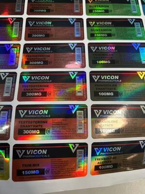 Parlak Etkisi Olan Ciddi 300 10 ml Şişe Etiketleri