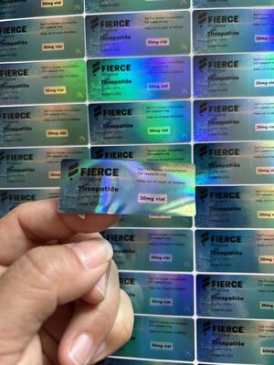 BPC 157 5mg Peptit Şişe Etiketleri