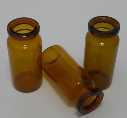 Kapaklı ve tıpalı 10ml kahverengi cam şişeler