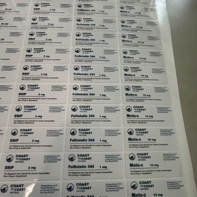 Klow 80mg PVC Strong Glue 3ml Vial Labels