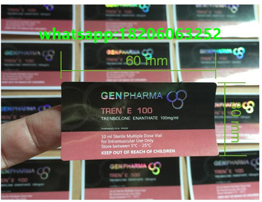 Gen Pharma flakon Güçlü 10ml Hologram Flakon Etiketleri Mast P
