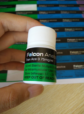 Parlak yüzey bitirme oral özel ilaç şişe etiketleri endüstriyel için kimyasal direnci